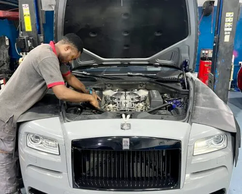 Rolls Royce Repair by DME Technicians at Workshop