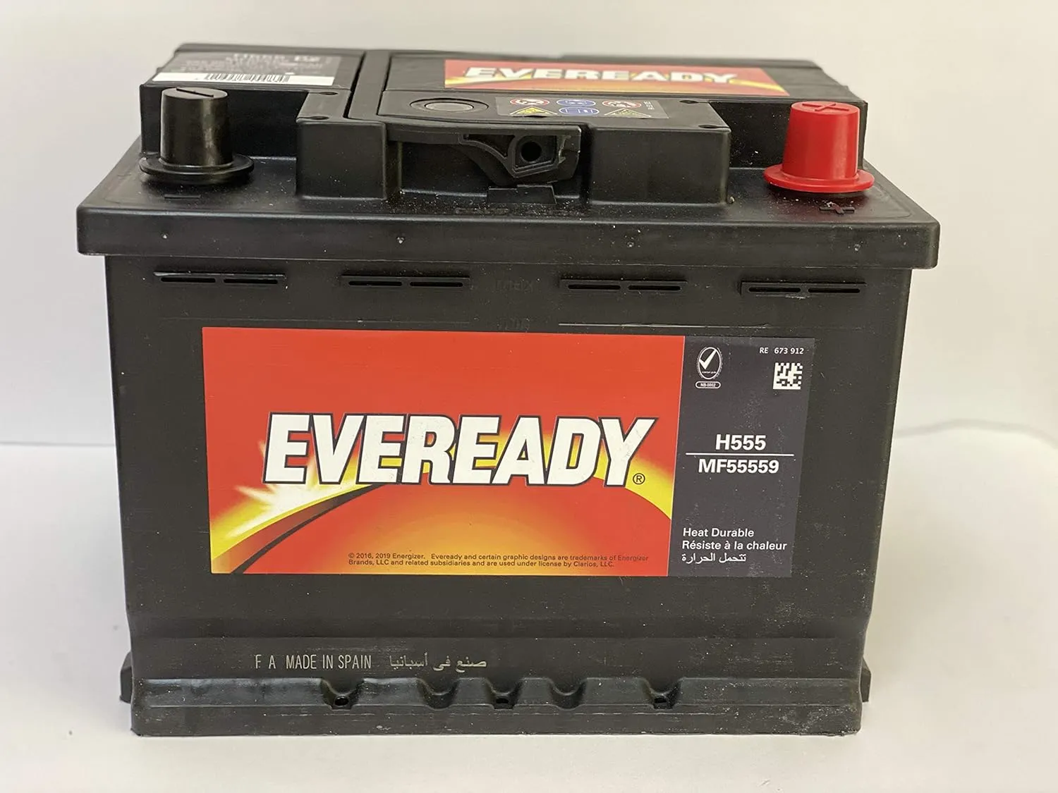 Eveready Battery, DIN 12V 55AH 555 59