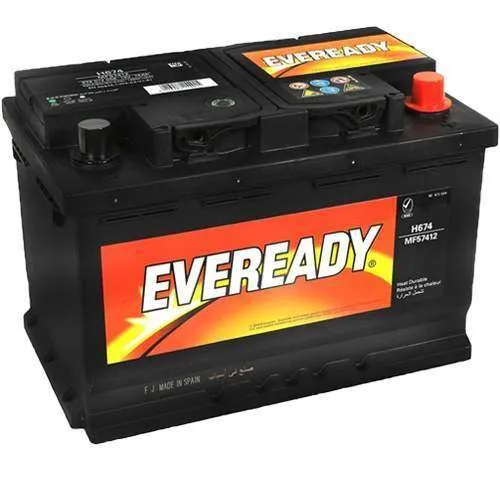 Eveready Battery, DIN 12V 74AH 680A 574 12