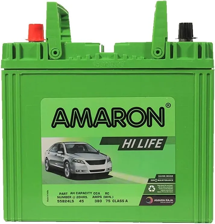 AMARON 55B24LS 12V JIS 45AH
