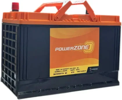 Power Zone Battery 105D31R 80Ah