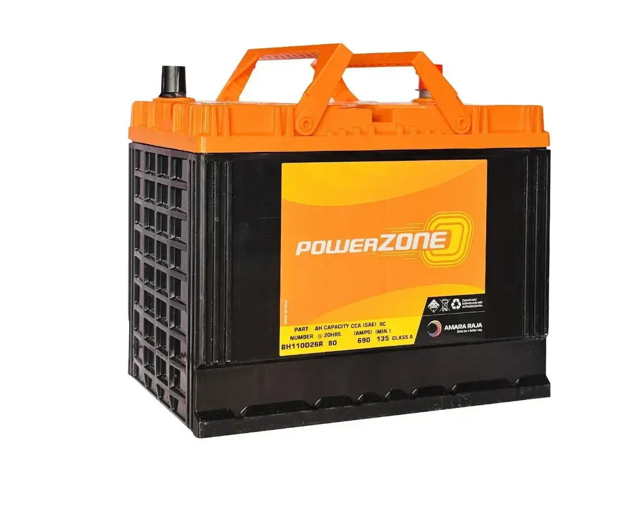 Power Zone Battery 110D26R 80Ah