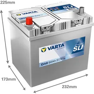 Varta Battery 60Ah (BD JIS D48)