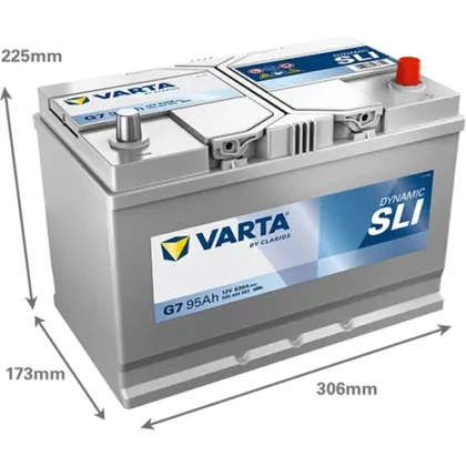 Varta Battery 90Ah (BD JIS G7)